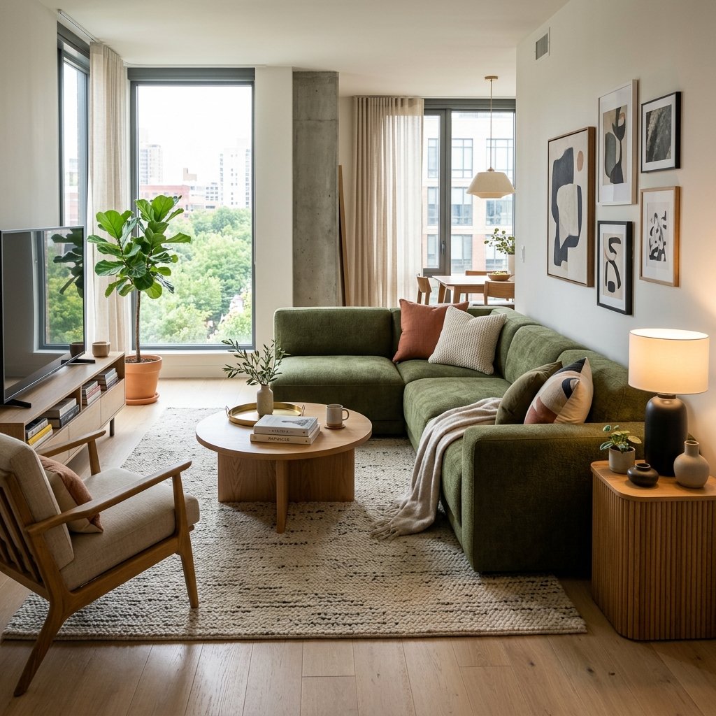 Modular Sofa - Olive
